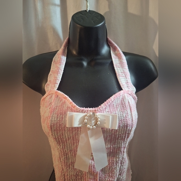 SHEIN Light Pink Knit Tank Top - Picture 3 of 6